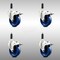 Service Caster 4 Inch 316SS Solid Poly Swivel 7/8 Inch Expanding Stem Caster Set Lock Brake SCC-SS316TTLEX20S414-SPUS-78-4 - alternate 1